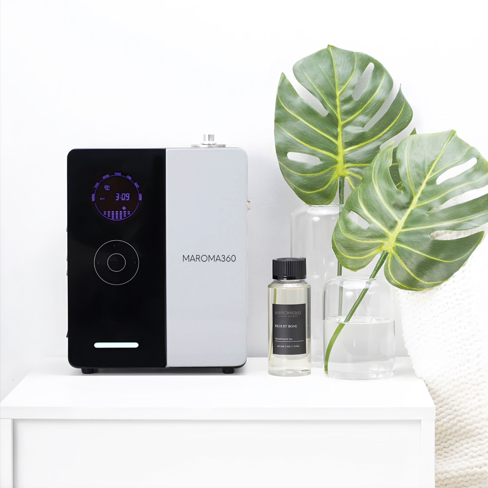 Davinci360 Scent Diffuser Black/White 200 mL / Aroma360 For 1600 Sqft HVAC Ready
