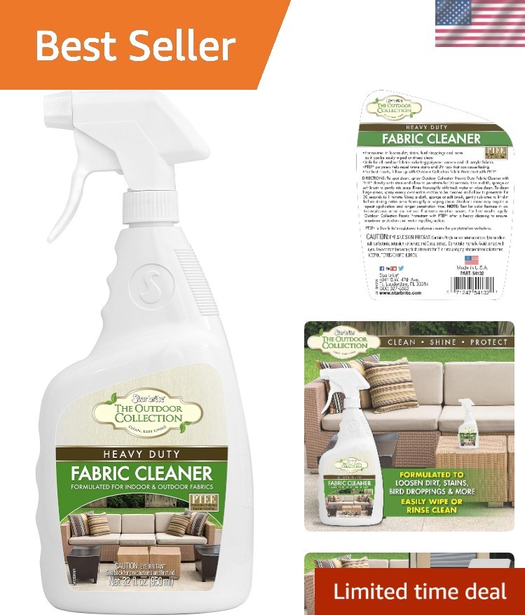 Fresh Scented Fabric Cleaner Spray – 32oz for Indoor/Outdoor Use & UV Protection