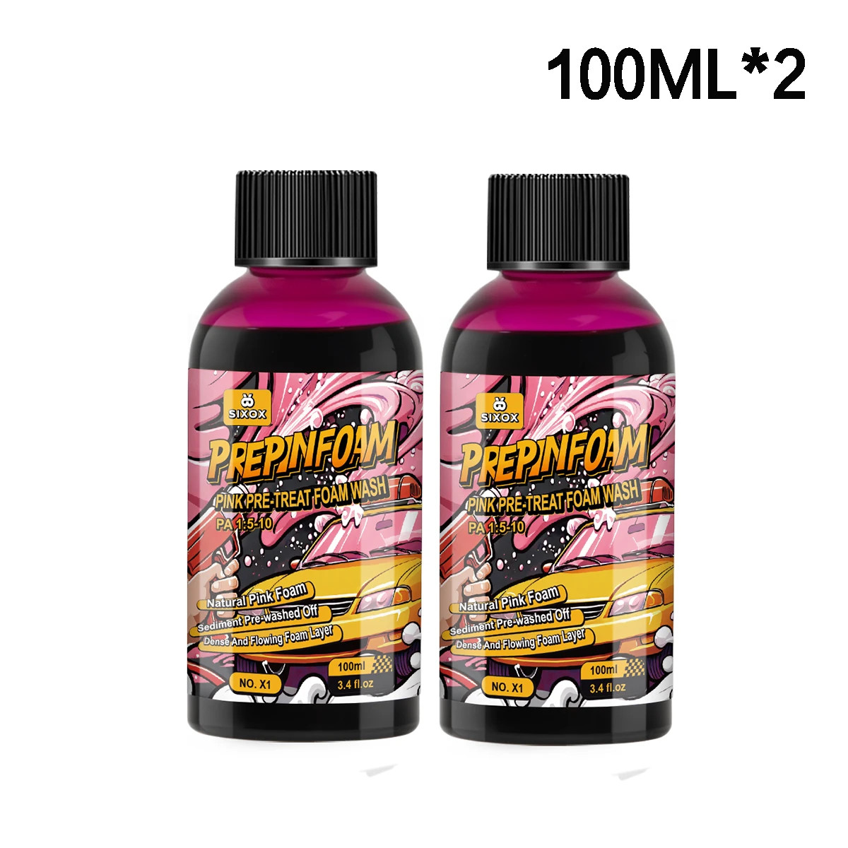 Pink Foam Car Wash Shampoo High Concentration Super Foam Cleaner Soap