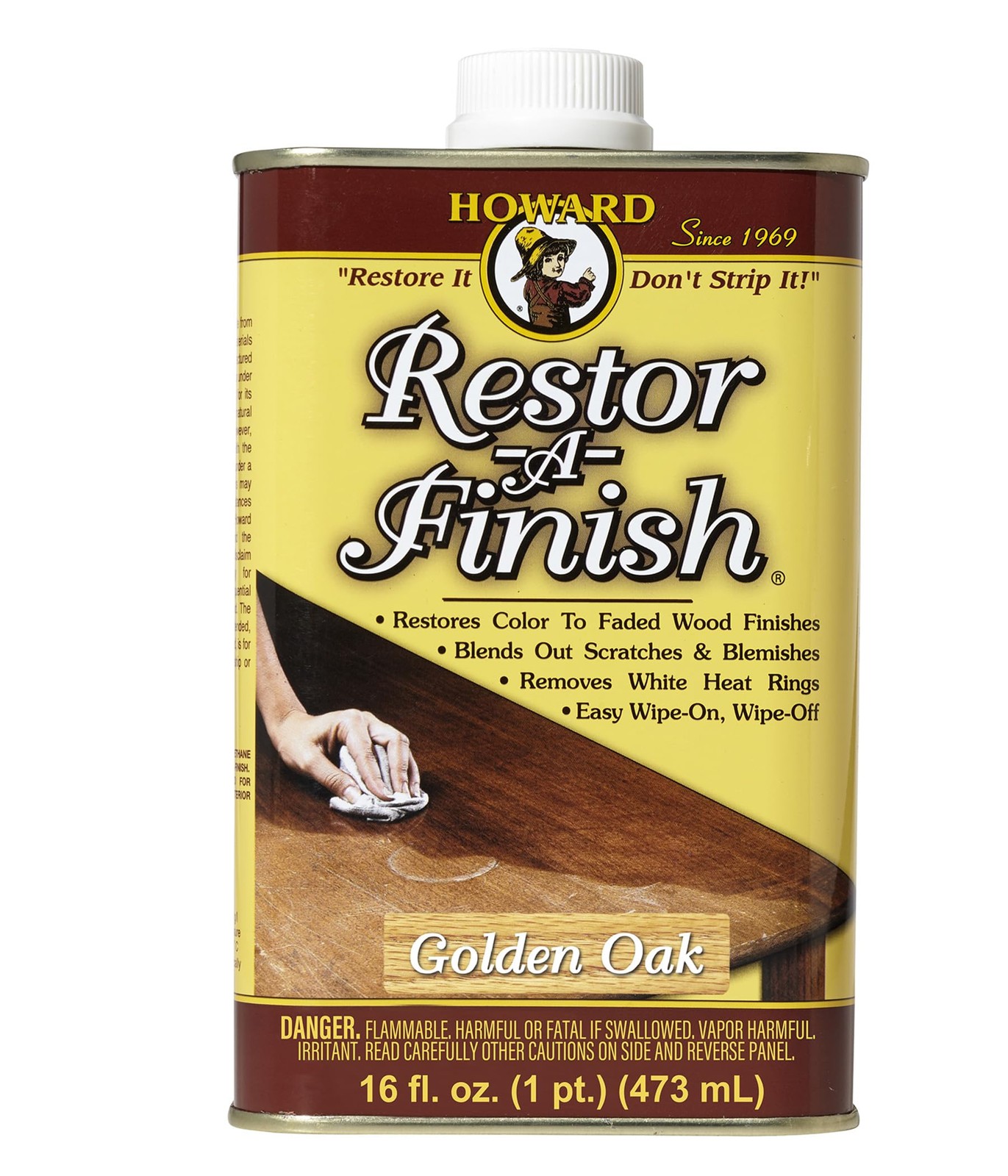 Howard Products Restor-A-Finish Wood Stain to Restore a Finish for Wood 16 Fl Oz