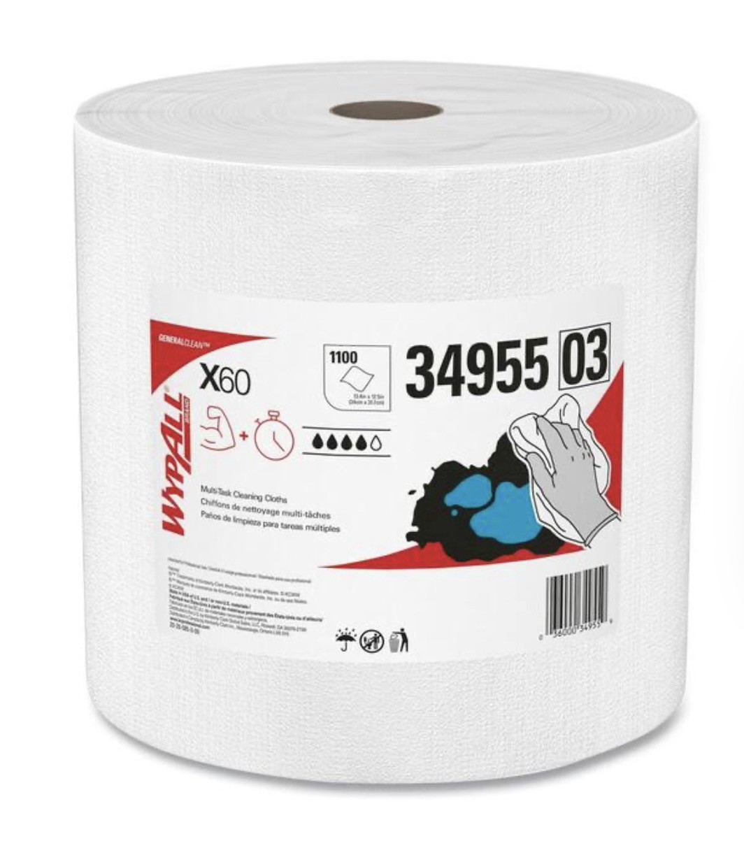 Kimberly Clark 34955 General clean X60 Cloths Multi-Task Cleaning Wipes, Jumbo