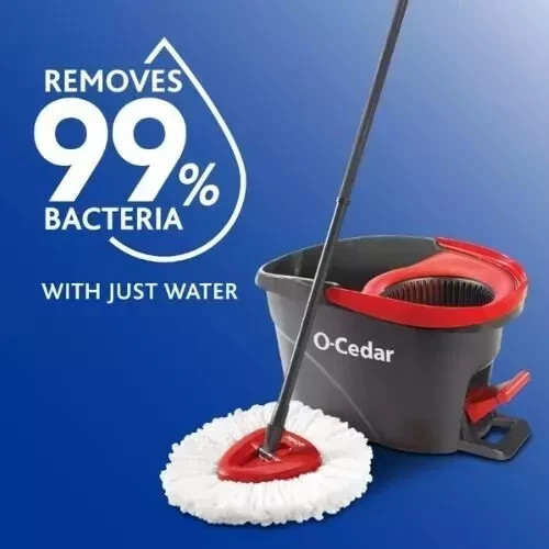 O-Cedar EasyWring Spin Mop & Bucket System- Free Ship