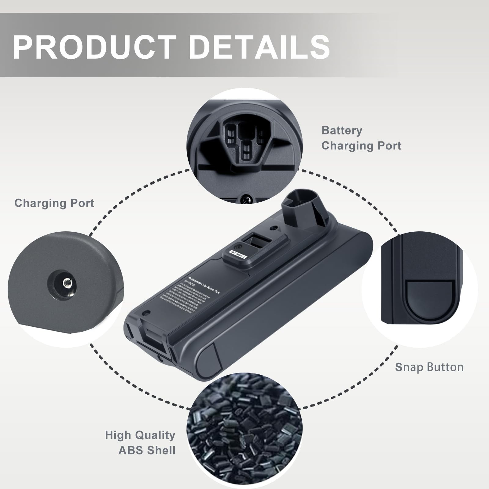 3500mAh 21.6V Replacement Battery for Shark XBATR620SL Compatible with IZ540H…