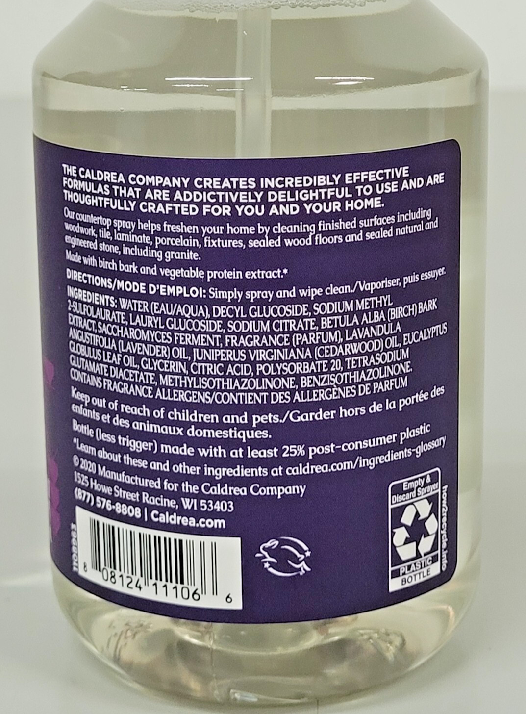 Caldrea Multi-Surface Countertop Spray, LAVENDER CEDAR LEAF – DISCONTINUED