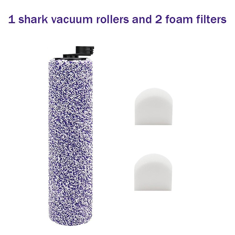 HydroVac Replacement Brush Roll and Filter for Shark WD101, WD201, and WD100