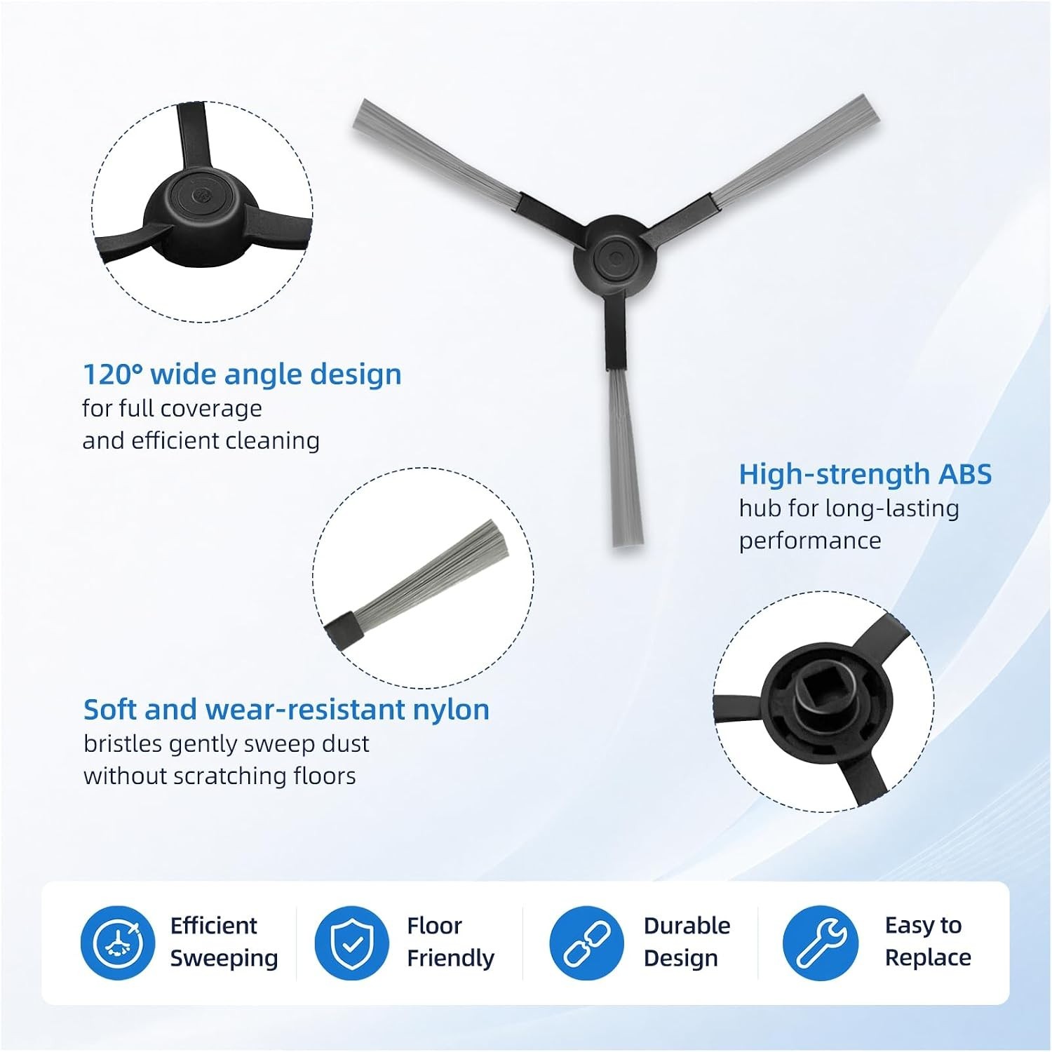 16-Piece WYZE WVCR200S Parts Kit – Main Brushes & HEPA Filters Included