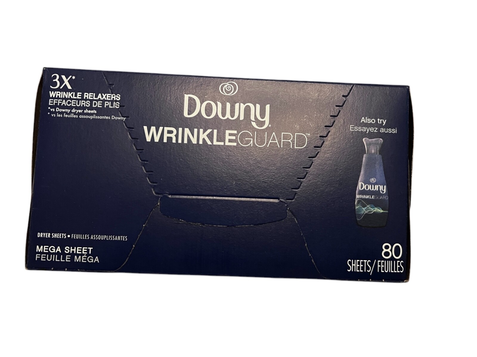 Downy WrinkleGuard Dryer Mega Sheets Fresh 80 Count 3X’s Wrinkle Relaxer Guard
