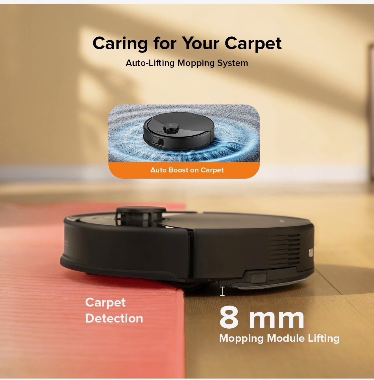 Roborock QV 355 Qrevo Robot Vacuum and Cleaner, Empty Wash/fill Dock