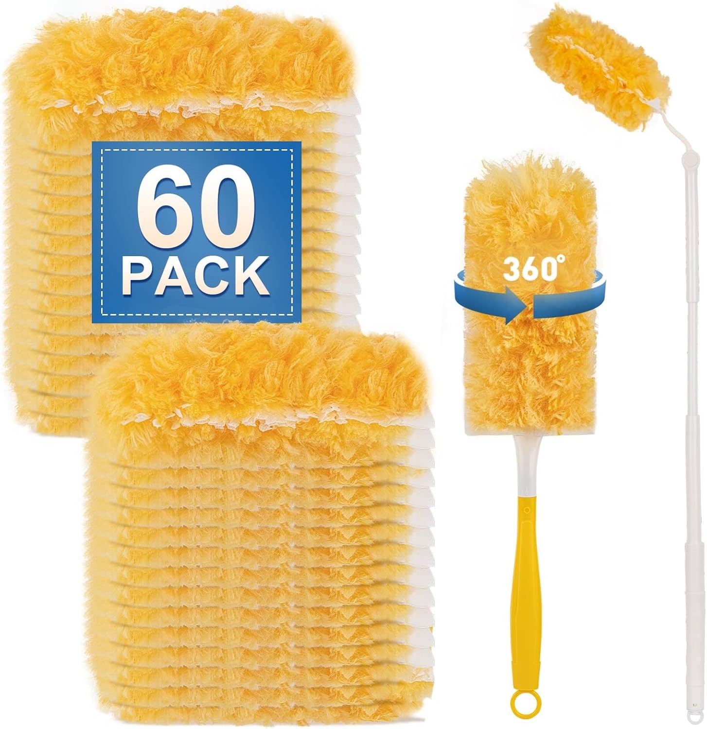 Heavy Duty Duster Refills Microfiber Dusting Kit for Furniture Ceiling Fan