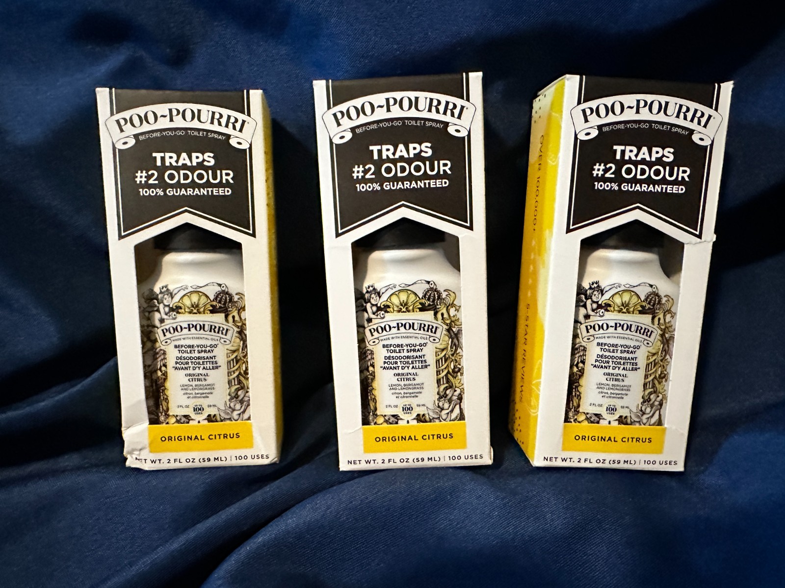 POO-POURRI Before-You-Go Original Citrus Toilet Spray – 2 oz (3 Pack)
