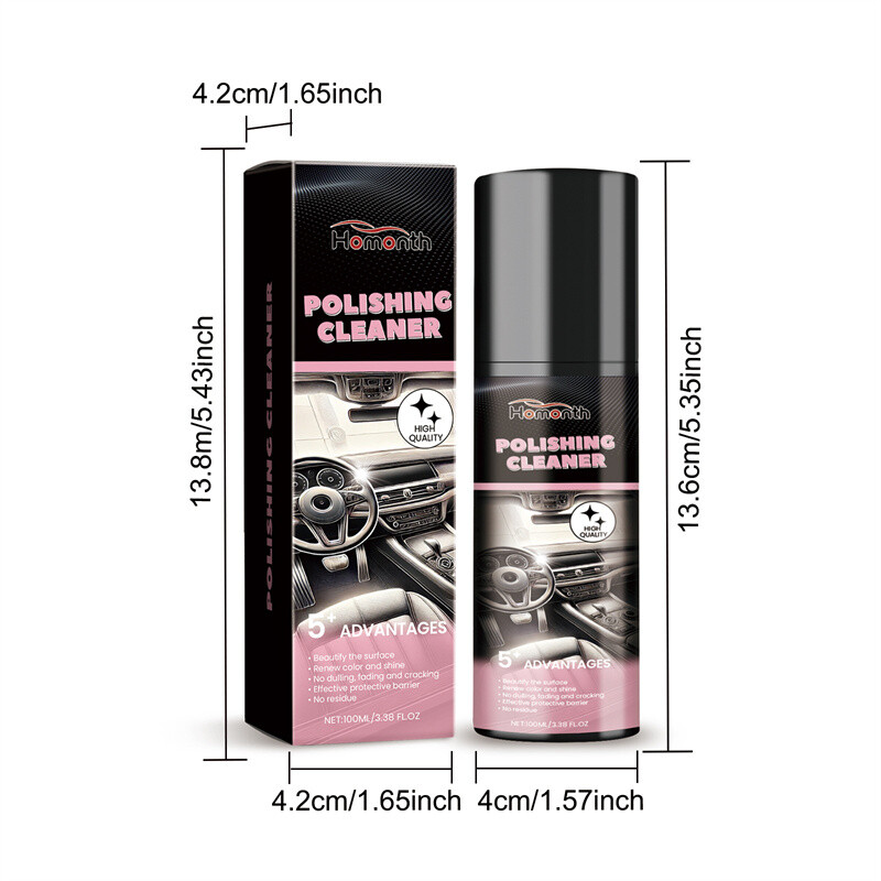Car Interior Polish 100ml Car Interior Cleaner Interior Detailer Spray