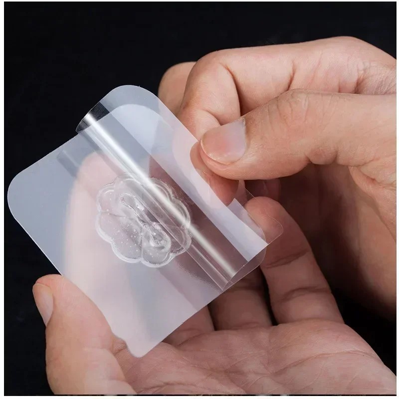1-10Pcs Transparent Self Adhesive Wall Hooks Heavy Duty Wall Hook Hangers lot