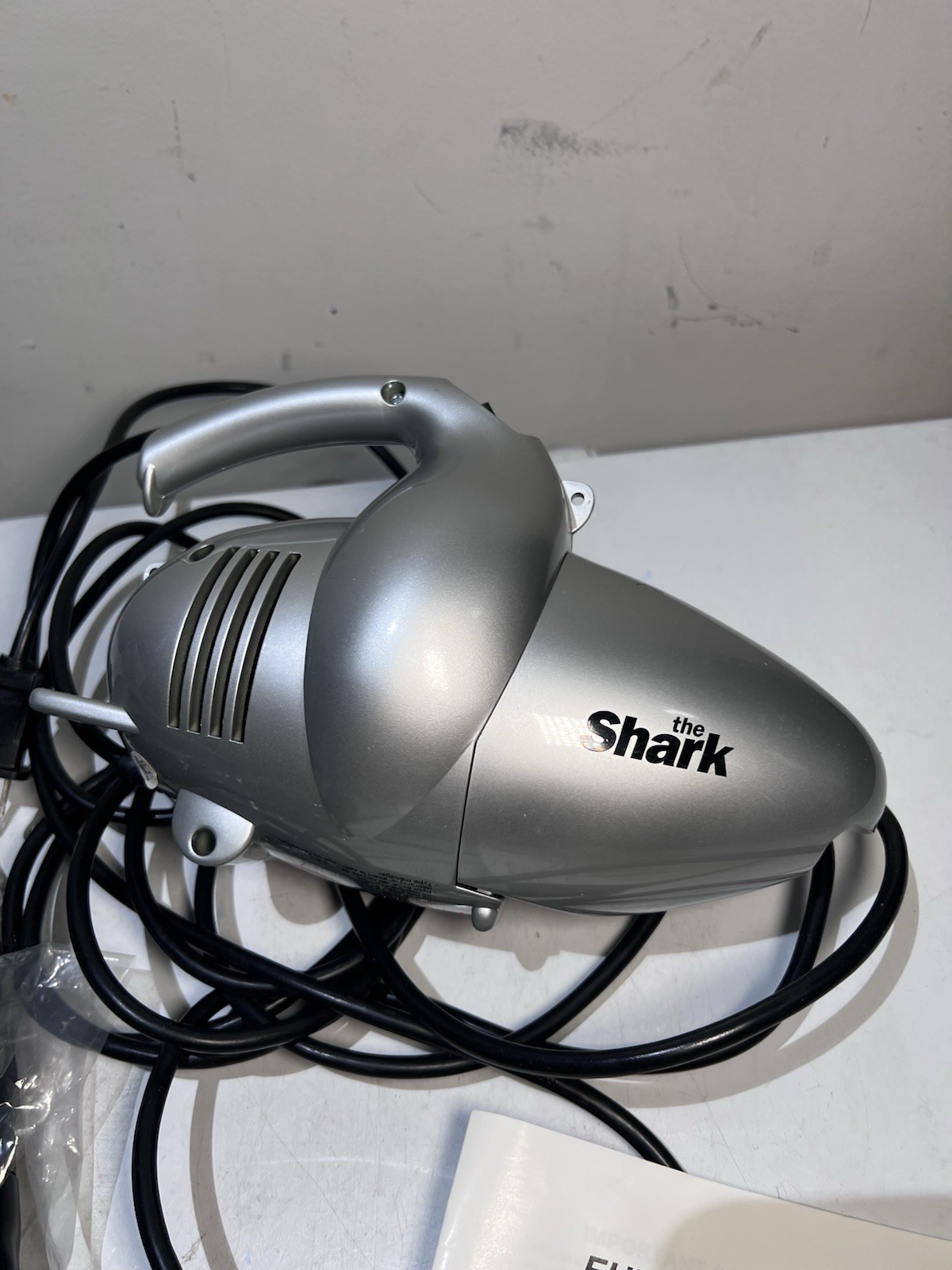 Vintage Shark EP033 Euro-Pro X Turbo Handheld Vacuum 600W Silver Bagless