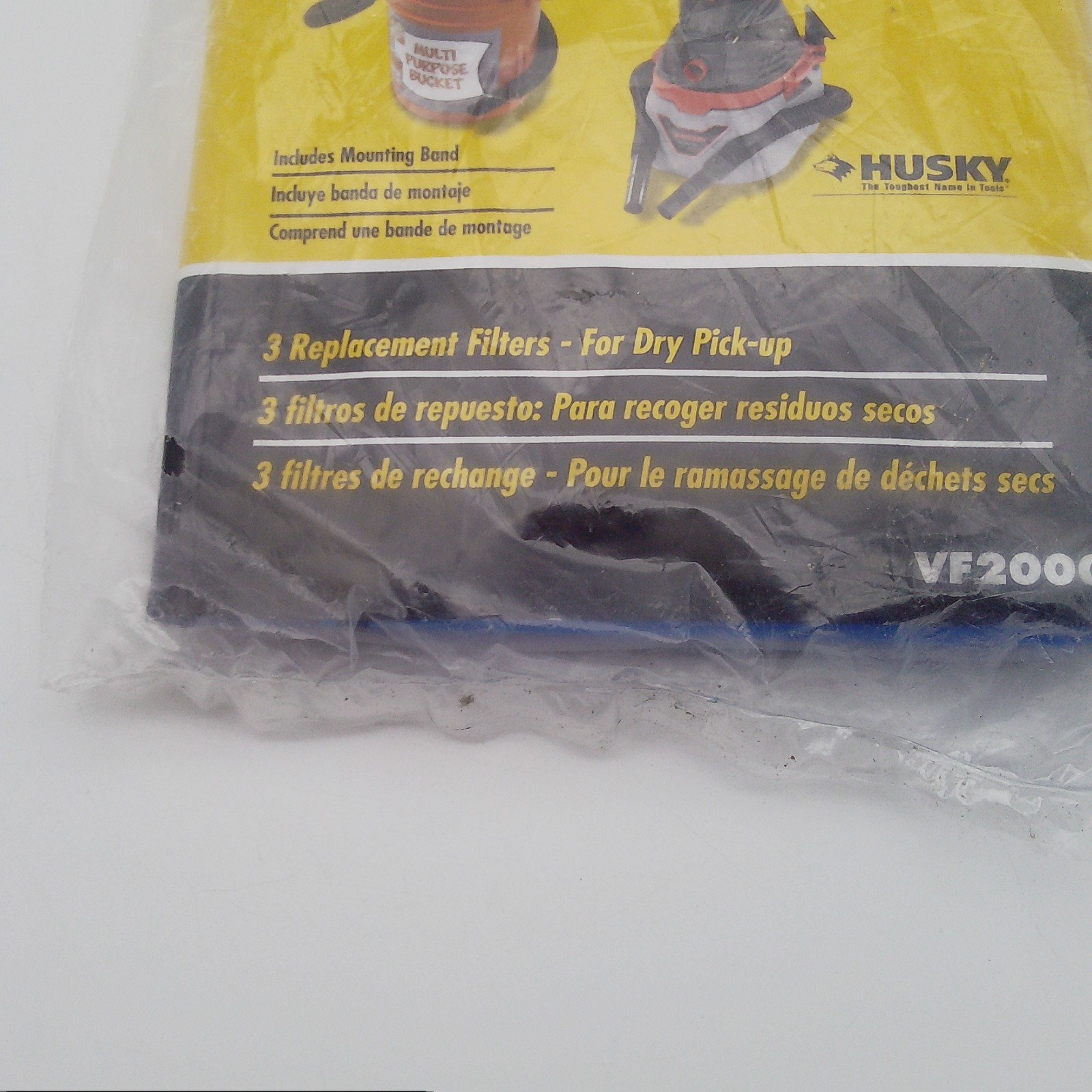 MultiFit VF2000 3 Replacement Filters – Dry Pick Up Husky, Stinger, Bucket Head