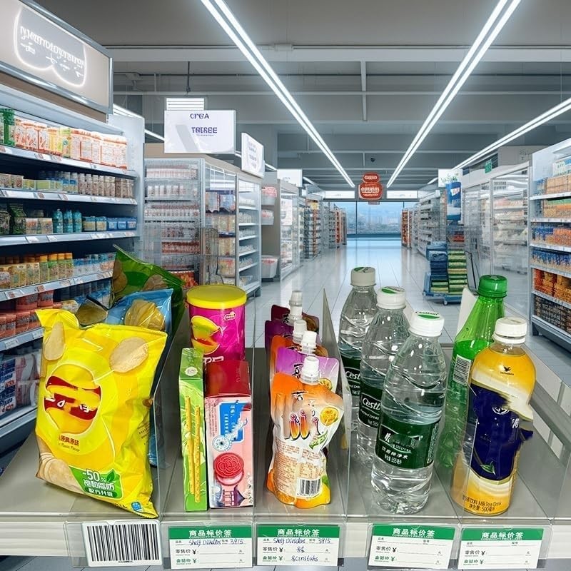 20 Pcs 39*15CM Transparent Shelf Dividers with Card Slot Adjustable Shelf