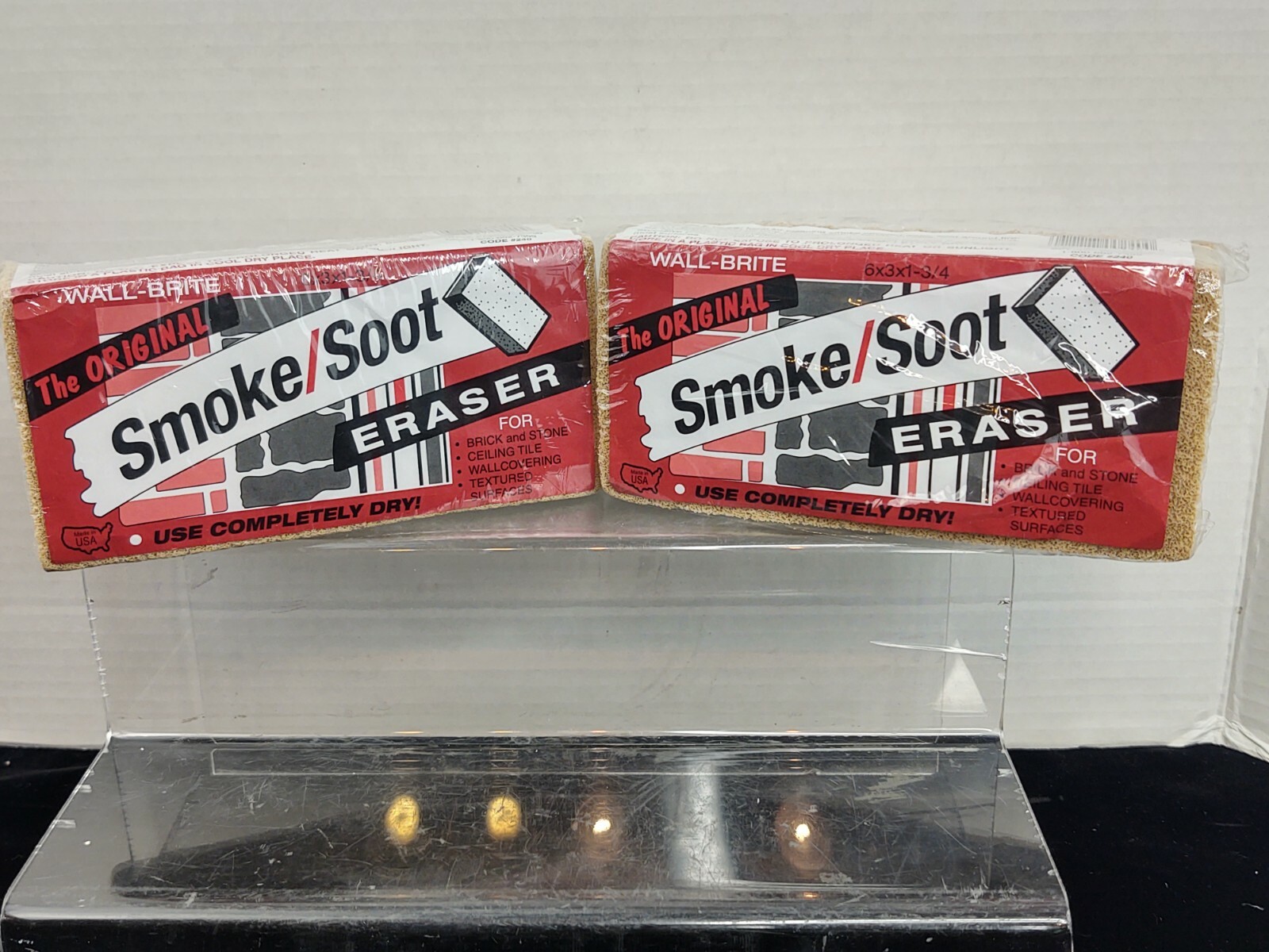 The Original Smoke/Soot Eraser New Lot Of Two See Pictures Cleans Many Surfaces