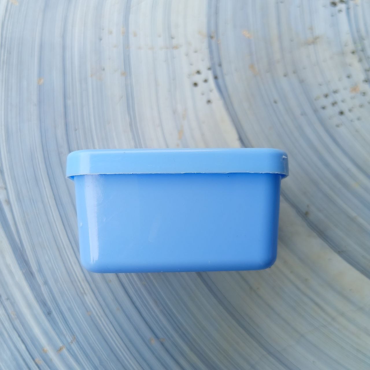 Blue Square Plastic Box 90ml 6.3 x 5.5 x 3.4cm– Food Storage, Crafts, Travel