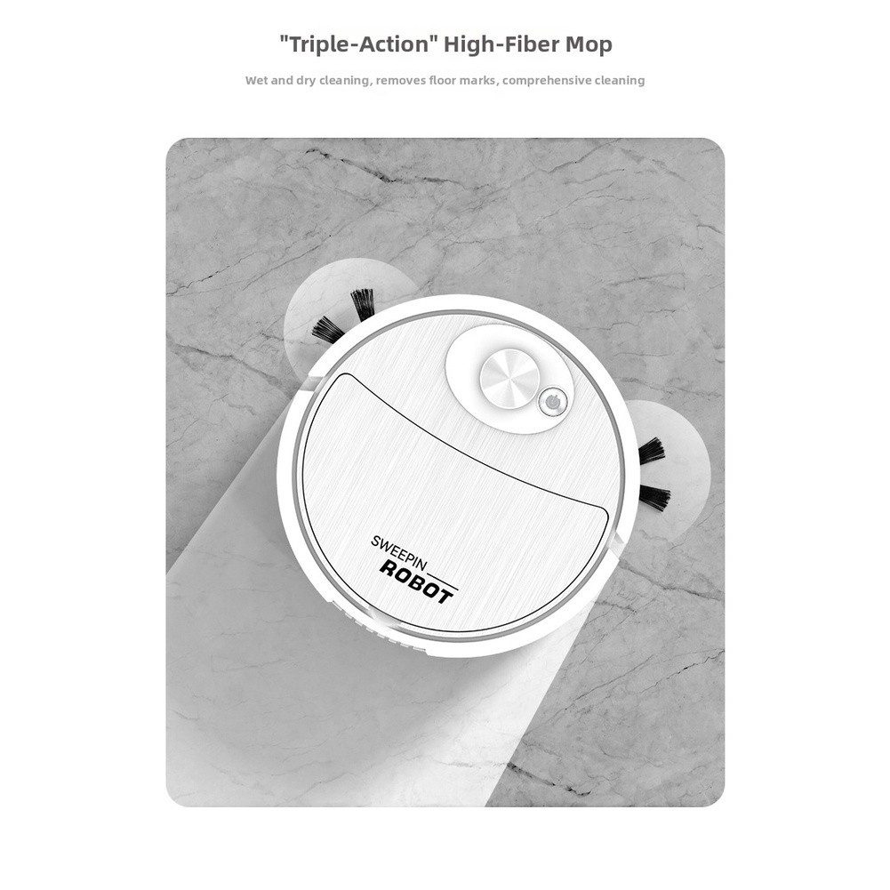 Ultra Thin 5.4cm Robot Vacuum Cleaner Mop Sweeper for Home 18×5.4x18cm