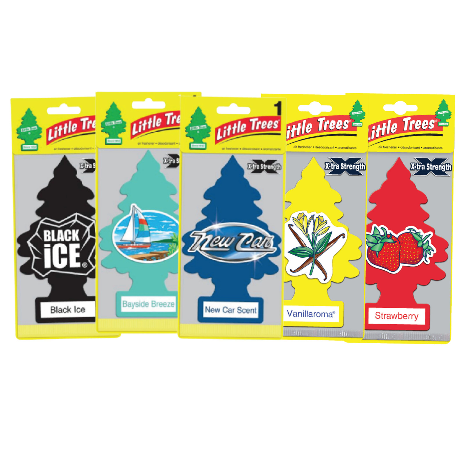 Little Trees Single Variety Scent X-tra Strength Hanging Trees | Mix & Match