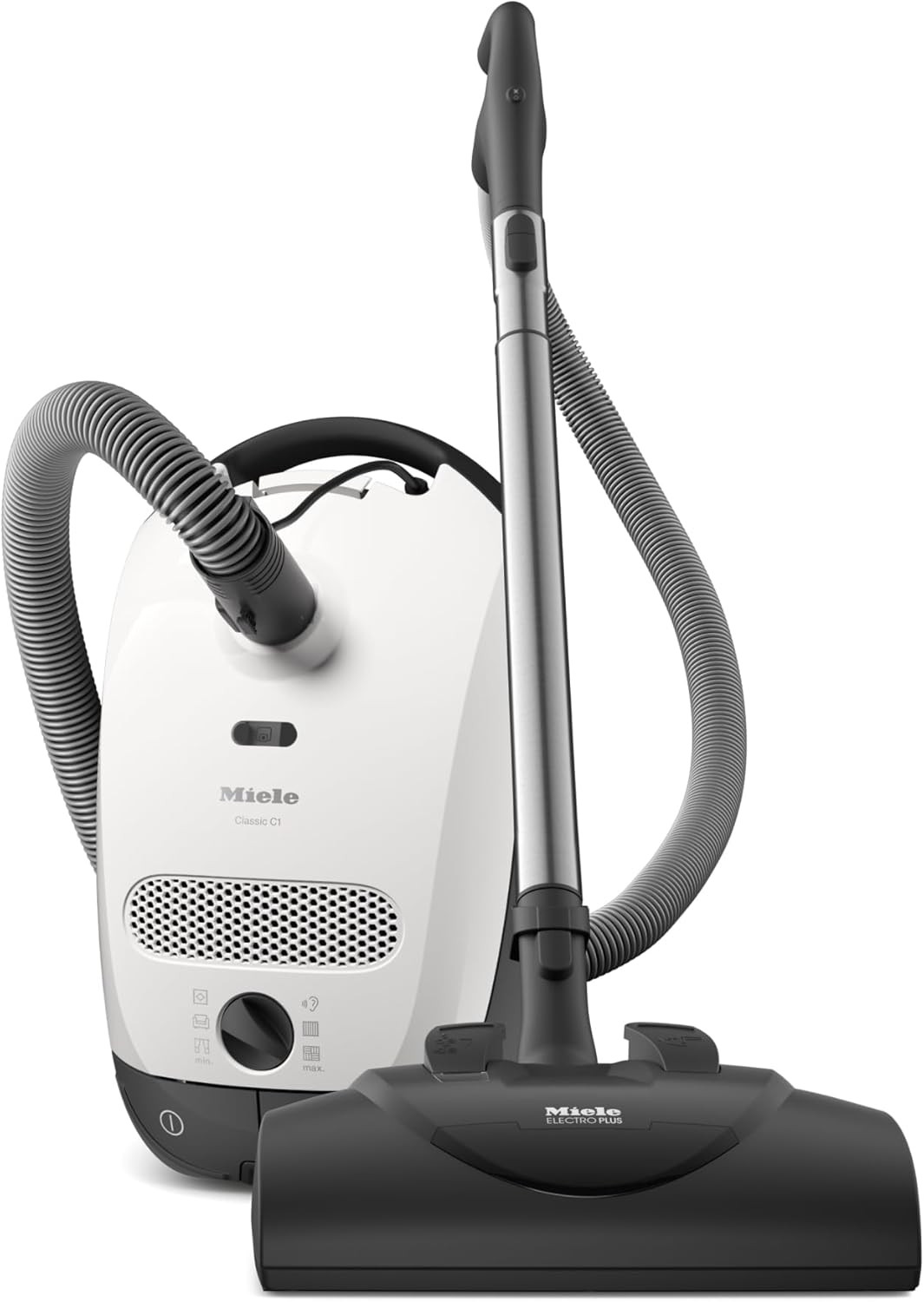 Miele Classic C1 Cat & Dog Bagged Canister Vacuum, Lotus White – Pet Hair, Porta
