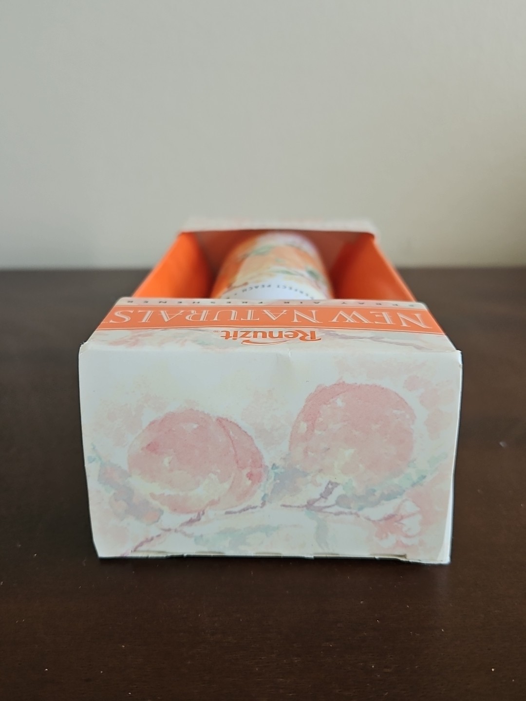 Vintage Rare NOS 1995 Renuzit New Naturals Air Freshener Perfect Peach 3.5 Oz