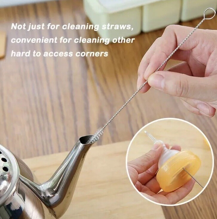 Nylon Straw Cleaner Cleaning Small Brush For Drinking Pipe Tube Baby Milk Bottle