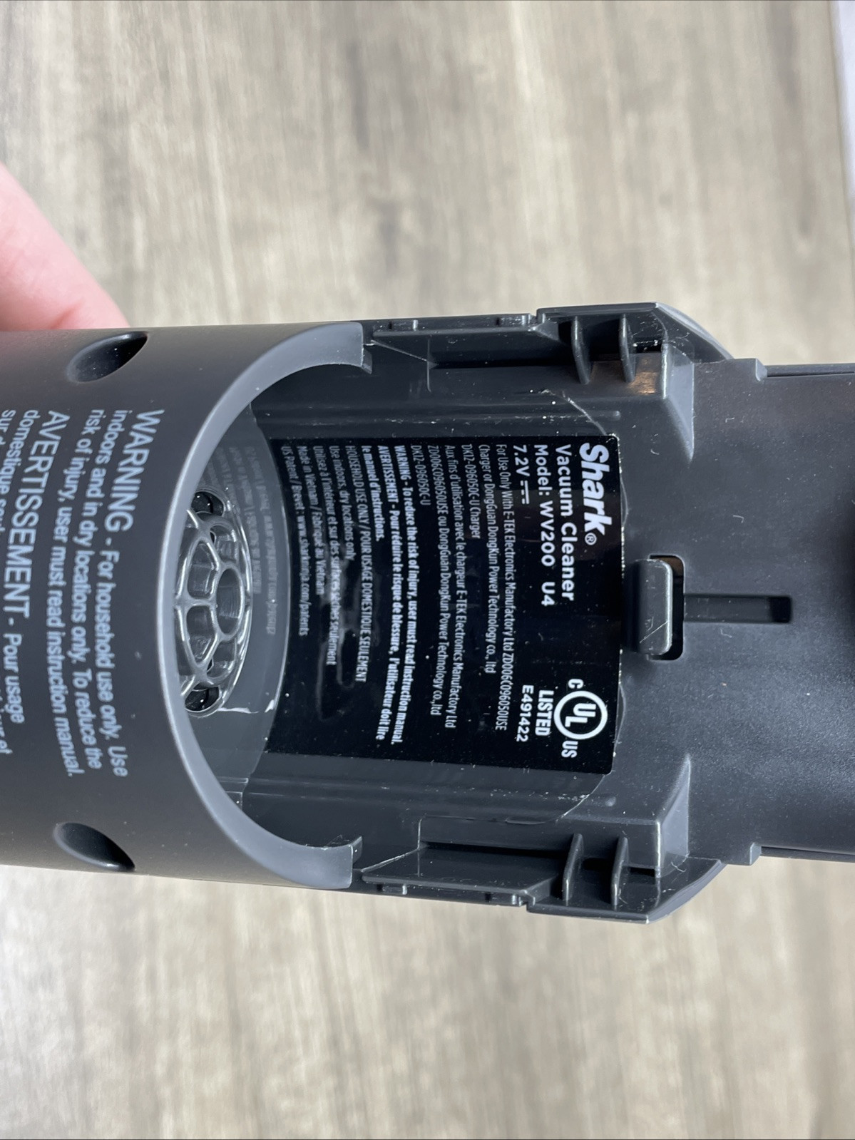 Shark WV200 Wand Vac Handheld Vacuum No Canister Filter Housing Shell Only