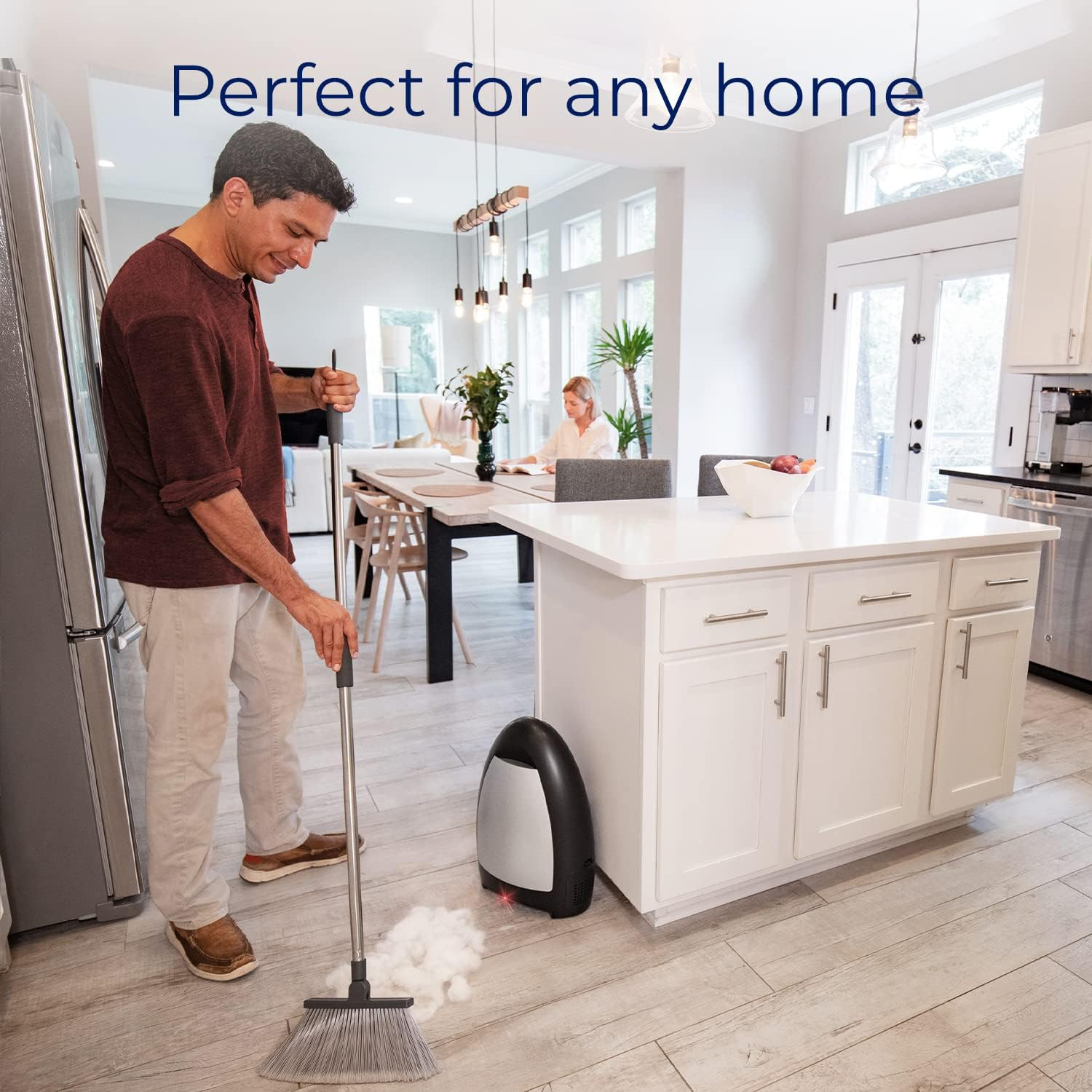 Eyevac Home Touchless Vacuum Automatic Dustpan – Great for Sweeping Pet Hair Foo