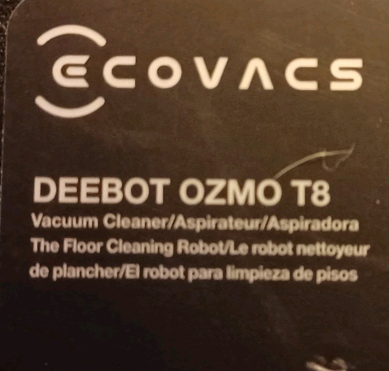 E COVACS DEEBOT OZMO T8 Smart Robot Vacuum In Good Condition