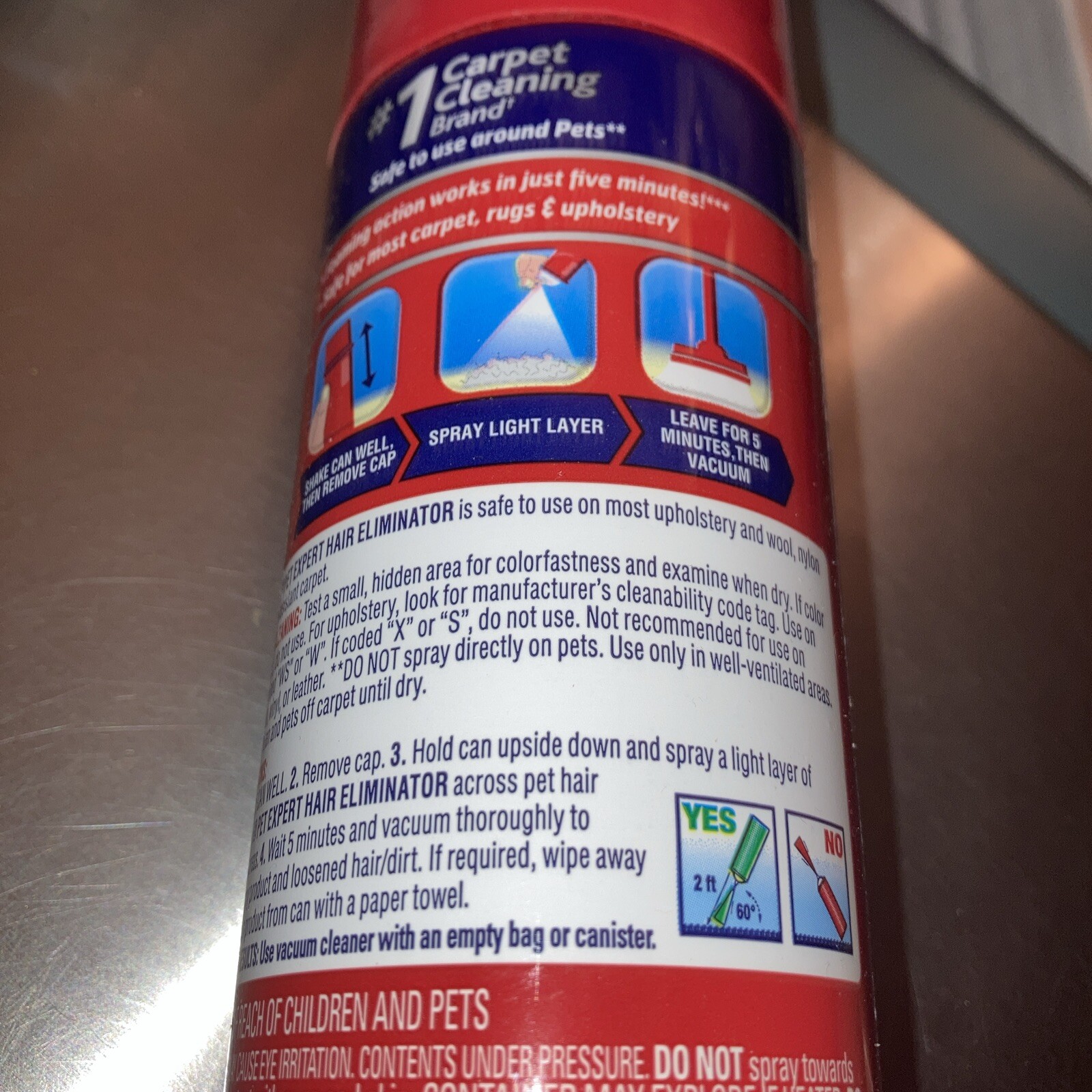 2 Resolve pet expert hair eliminator carpet cleaner 18oz Dog Cat