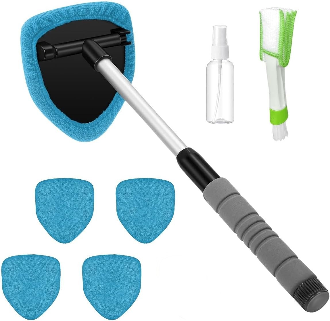 Windshield Cleaning Tool Car Window Glass Wiper Cleaner Brush Pad Extendable