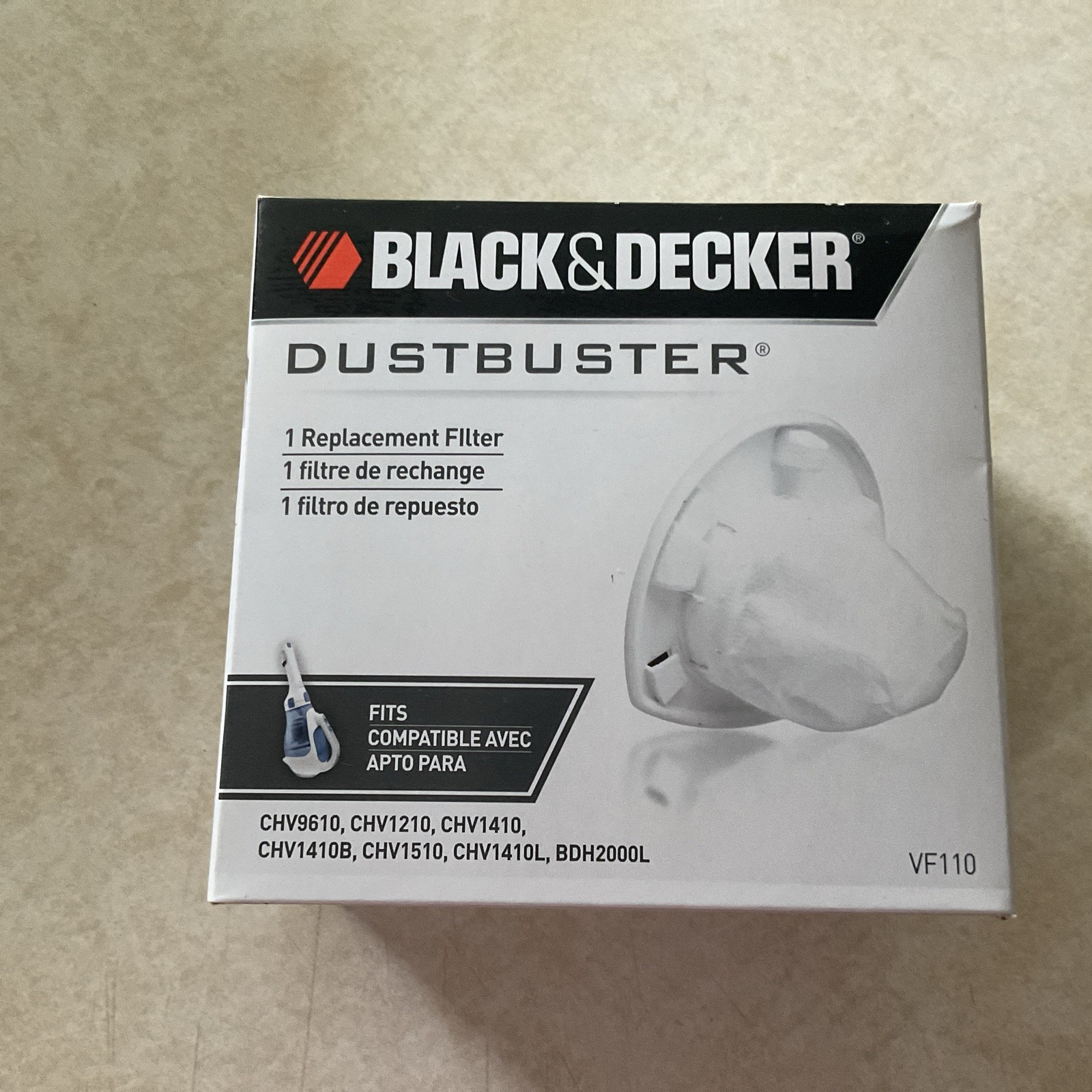 BLACK+DECKER Dustbuster Replacement Filter VF110