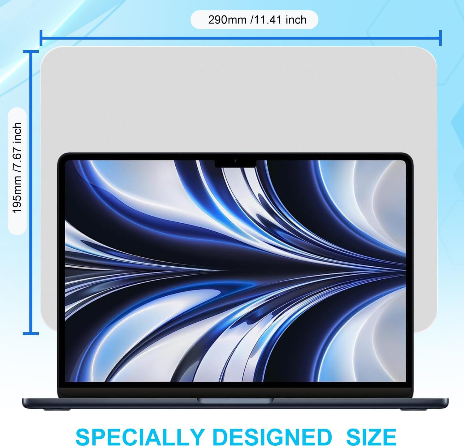 2 Pack Microfiber Liner Cleaning Cloth Screen Keyboard Imprint Protection for Ma