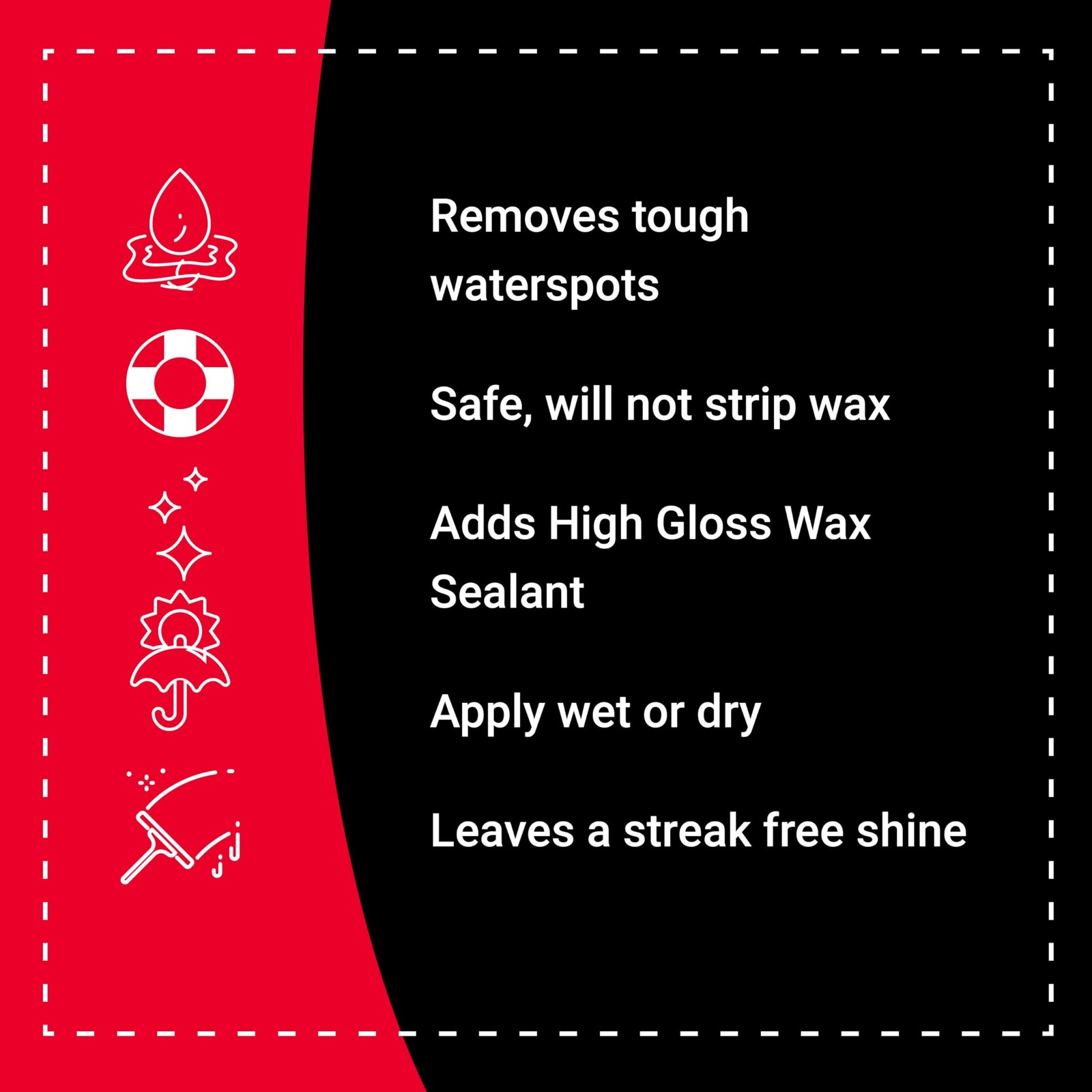 Hot Sauce Hard Water Spot Remover with High-Gloss Wax Sealant, 32 oz