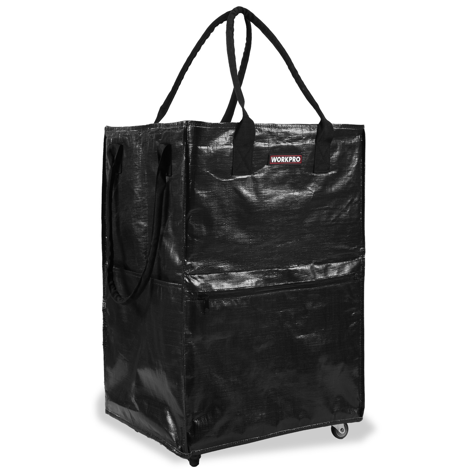 WORKPRO Reusable Grocery Bag Heavy Duty Roll Wheels Shopping Bag Folding Trolley