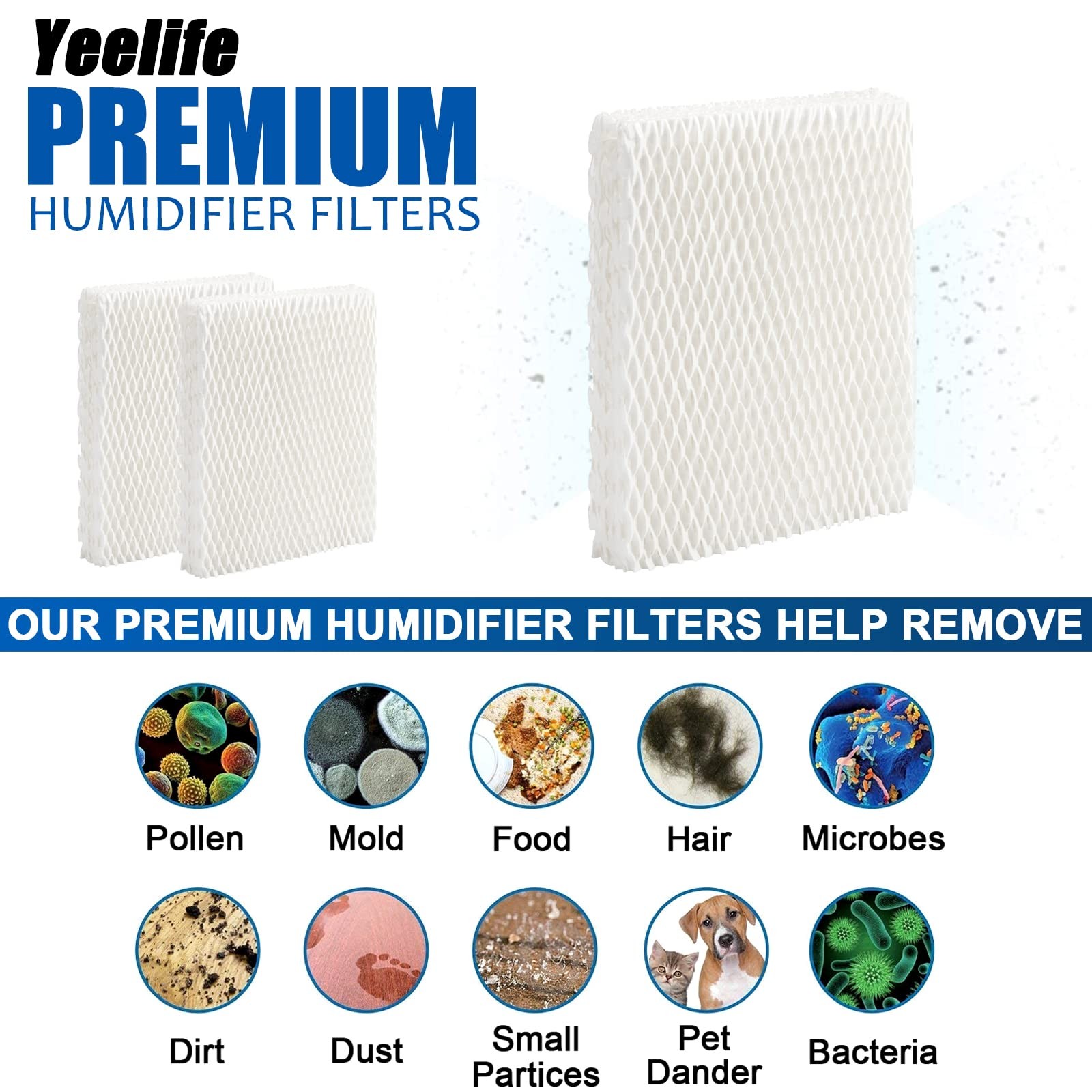 Yeelife 8 Pack HFT600 Filter Replacement for Honeywell t, 8