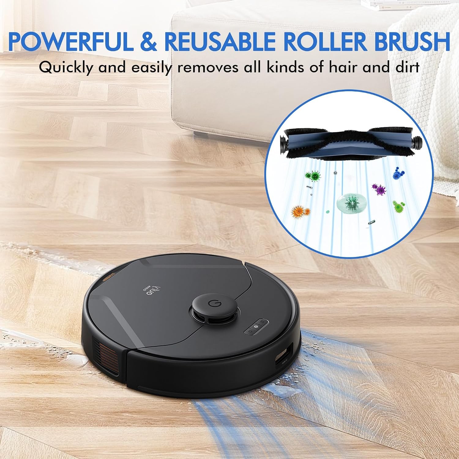 4 Pack X10 Main Brush Accessories Fit for eufy X10 Pro Omni Robot Vacuum 1
