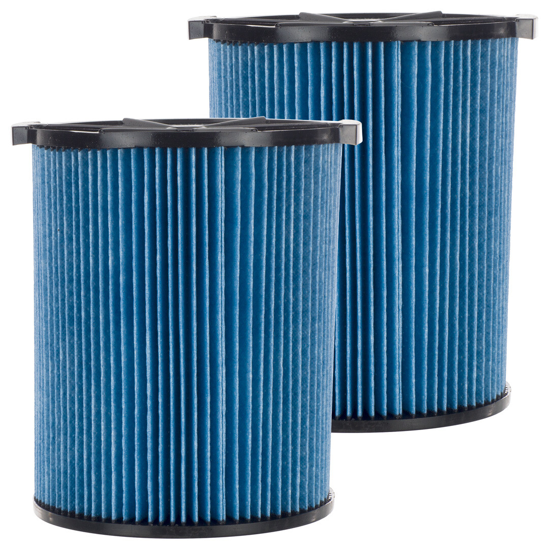 2 Pack 3-Layer Cartridge Filters #72952 for RIDGID VF5000 5-20 Gal Wet Dry Vacs