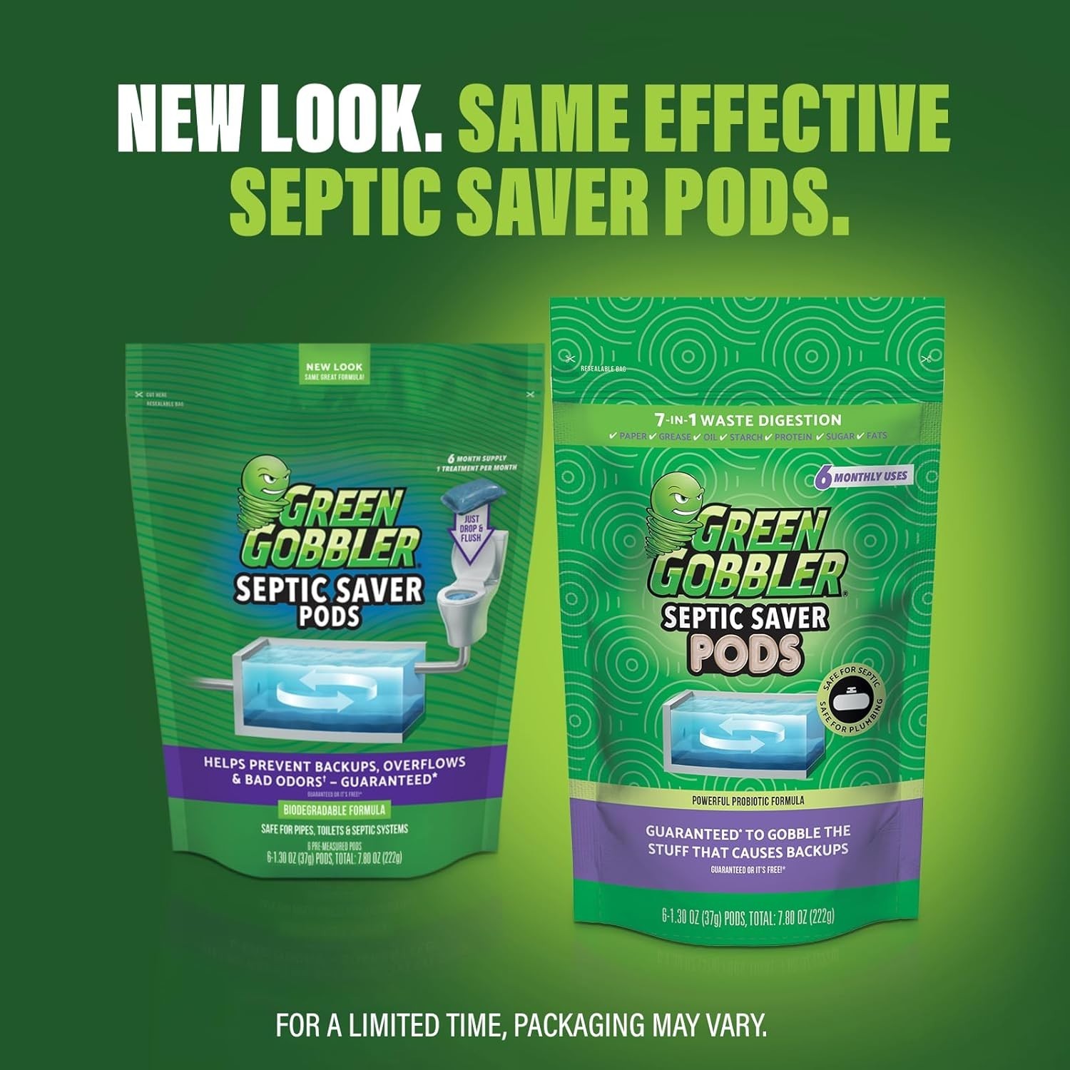 12- Septic Tank Treatment Packets – Biodegradable Pods for Odor-Free Tanks
