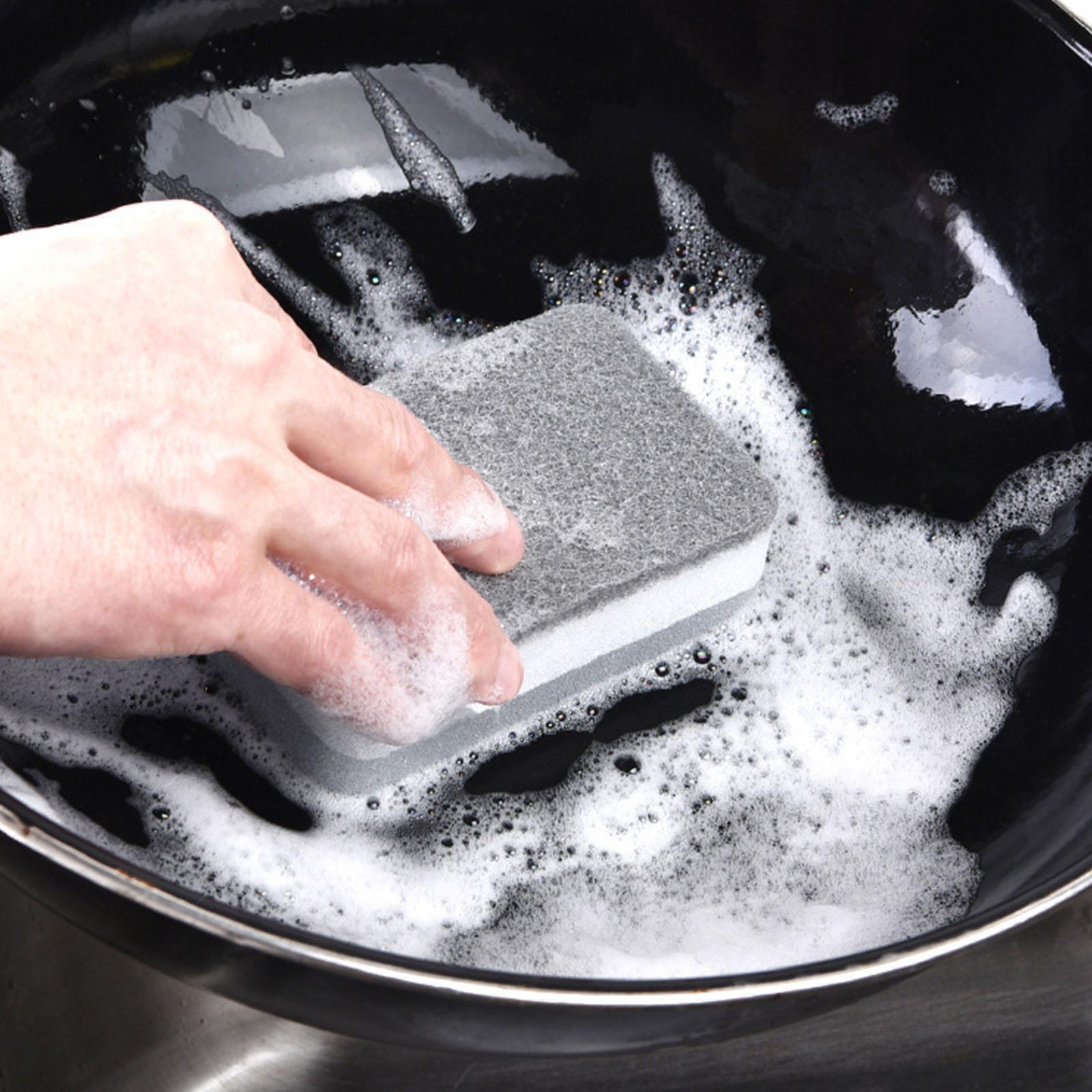NEW 1Pc Dish Sponge For Heavy Duty Scrub Sponges ual-Sided Sponge Kitchen Q1Z4