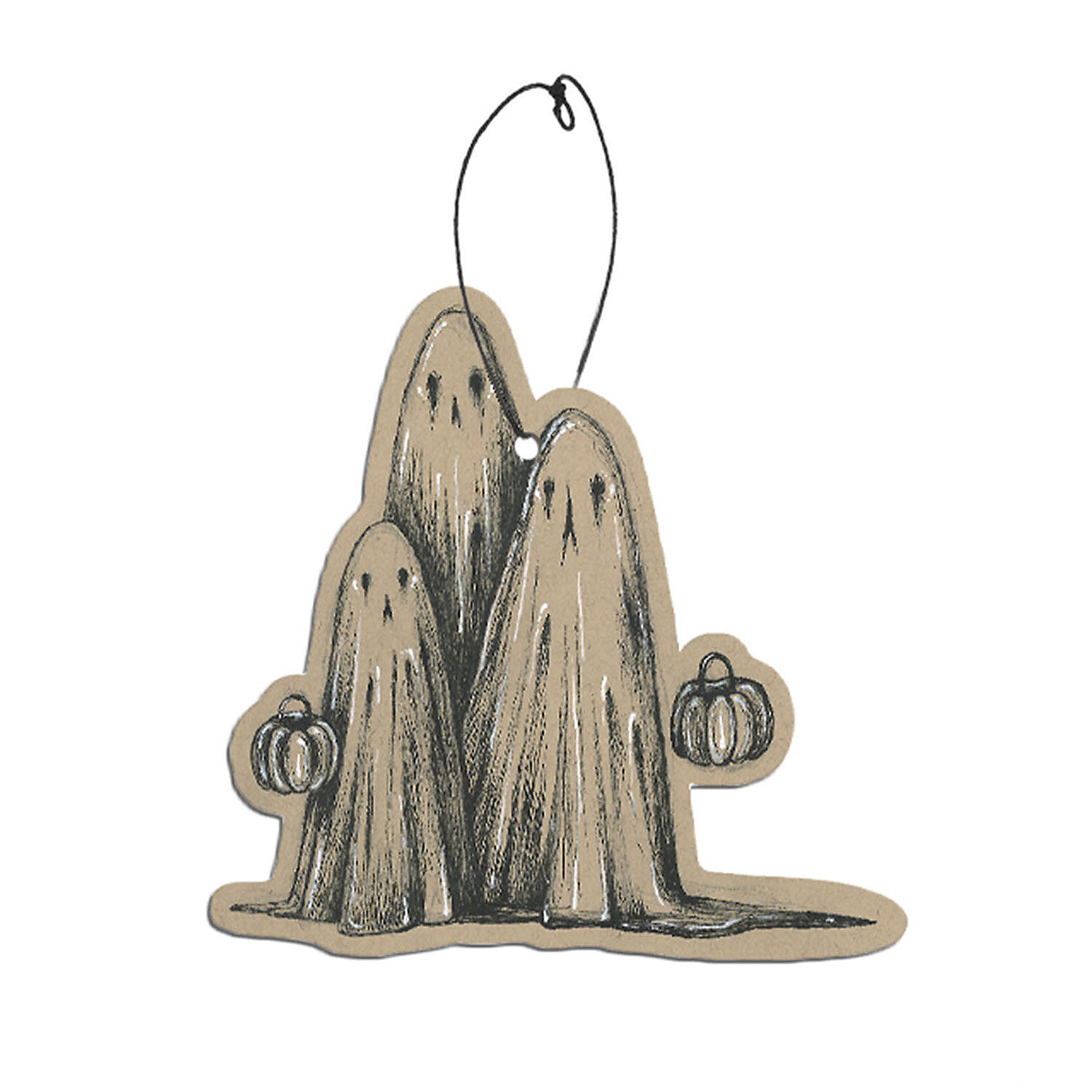 3 1/2 The Little Ghouls Trick-or-Treating Ghosts Cinnamon Fear Freshener