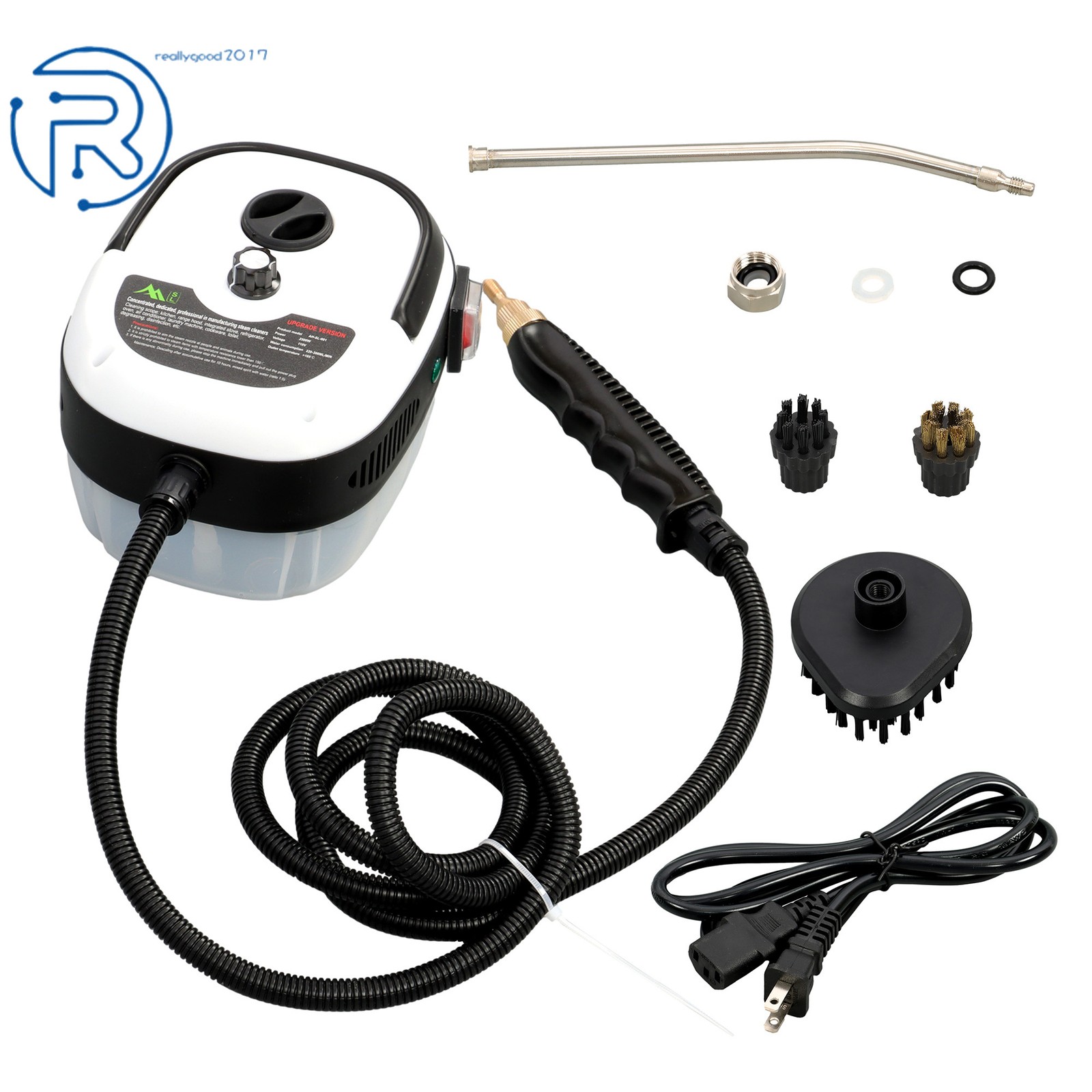 2500w 110v 1000ml White Portable High Temperature & High Pressure Steam Cleaner