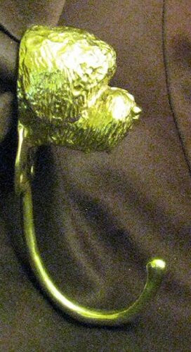 GOLDENDOODLE J Hook, Robe Hook, Coat Hook, Leash Hook Bronze