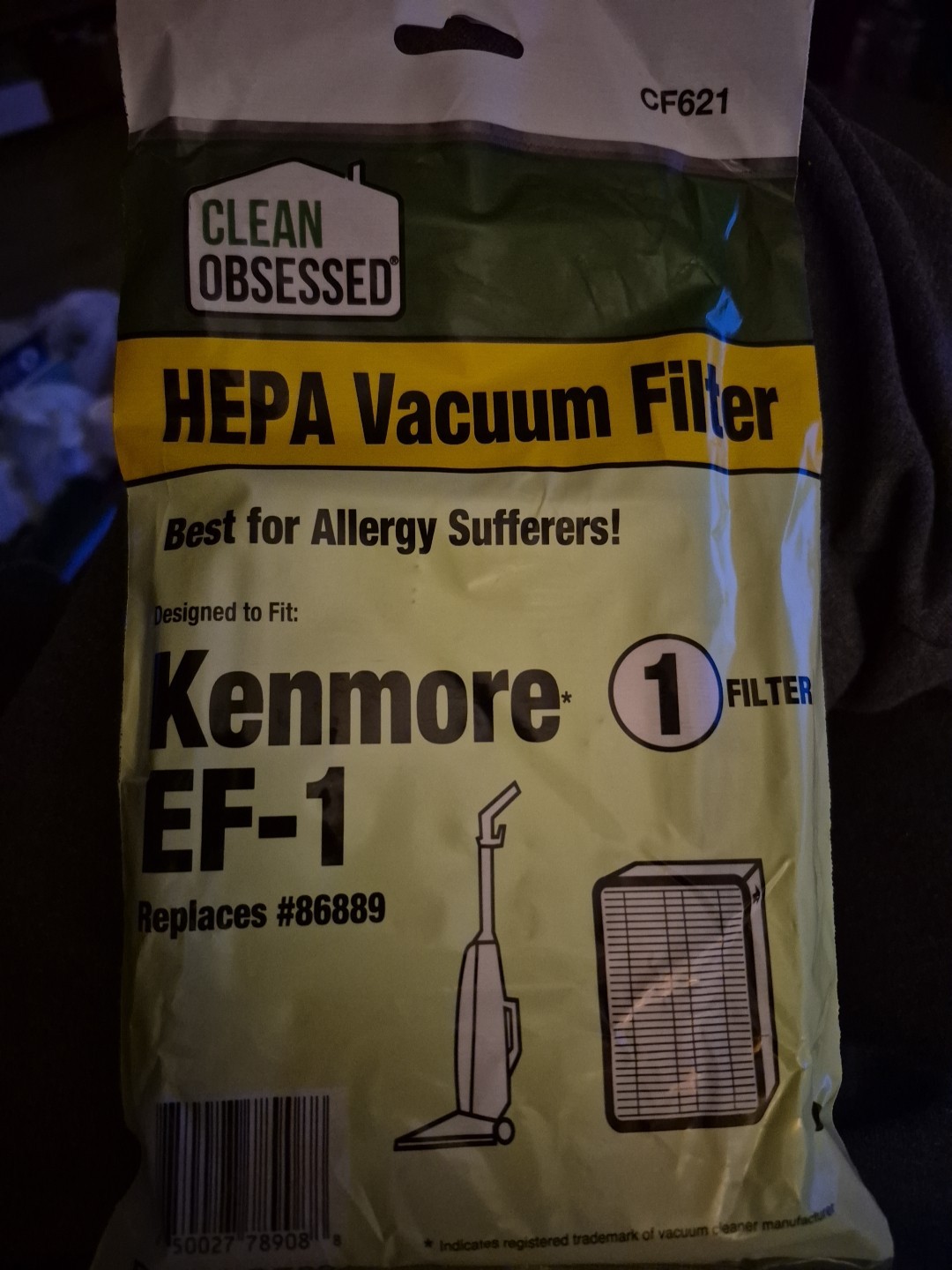 3 – Kenmore Vacuum Cleaner Filters EF-1 HEPA, 3-Pk. – CF621