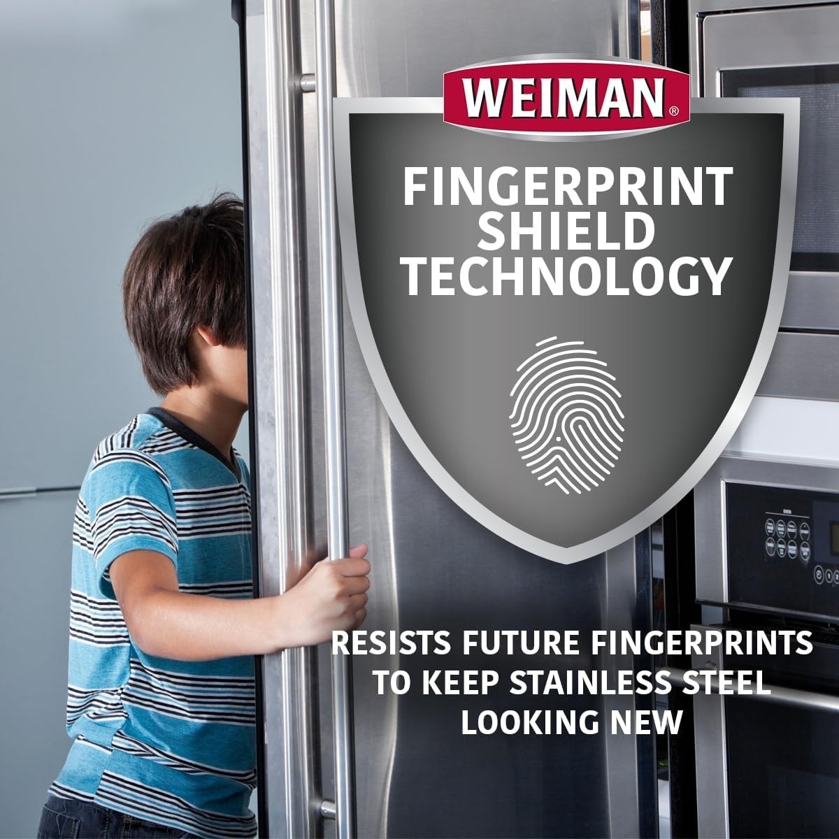 Weiman Stainless Steel Cleaner Kit – Removes Fingerprints, Residue, Water Marks
