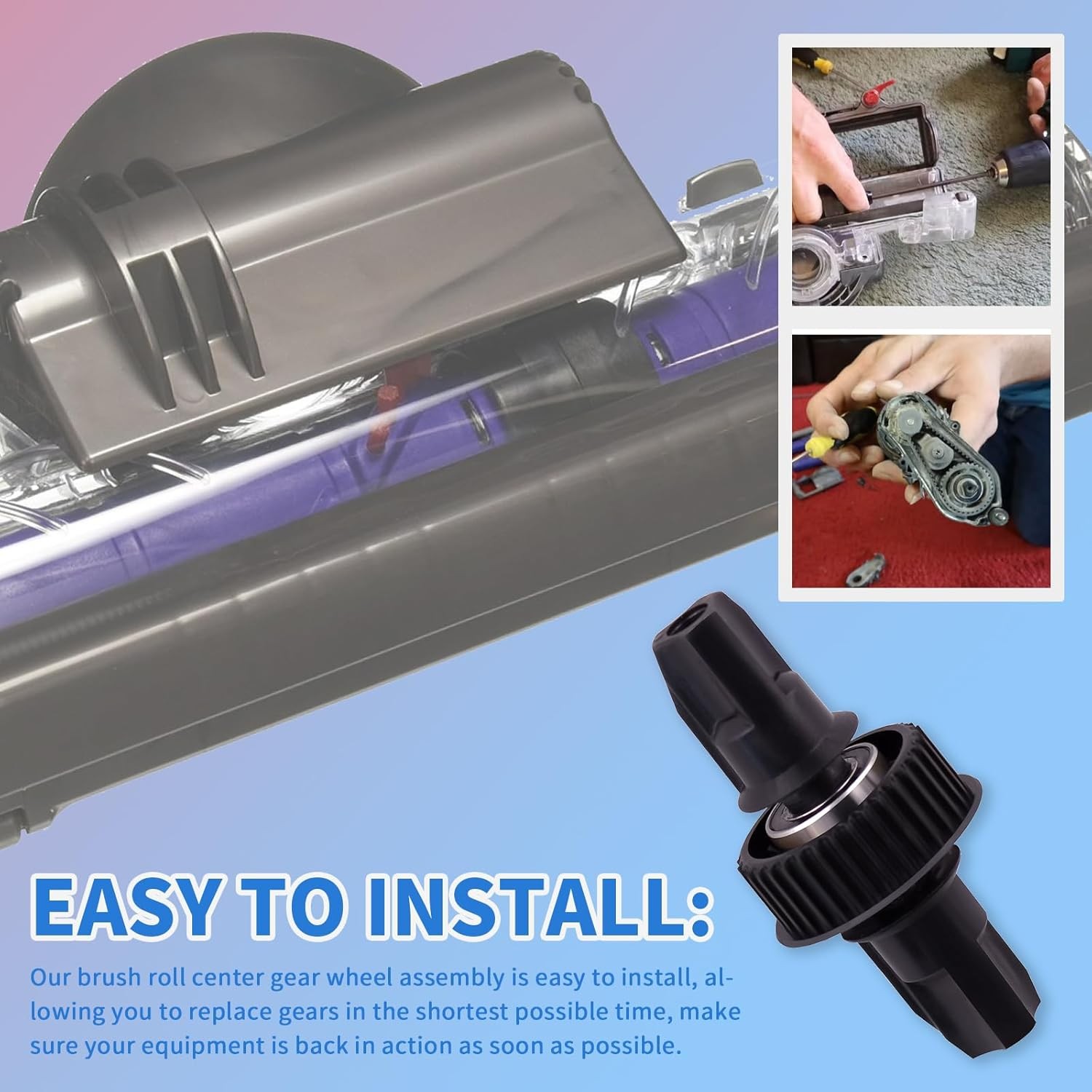 1Pcs Brush Roll Center Gear Wheel For Dyson UP13 UP14 UP19 UP20 DC40 DC41 DC65