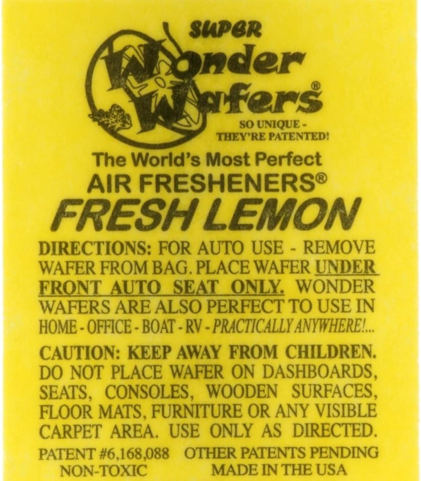 Wonder Wafers- Fresh Lemon 12Pk. Individually Wrapped.