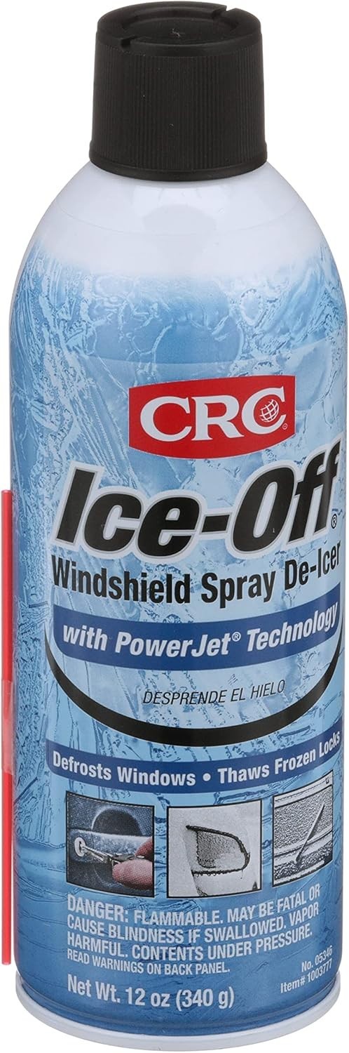 CRC Ice-Off Windshield De-Icer Spray 12 oz Fast Melt