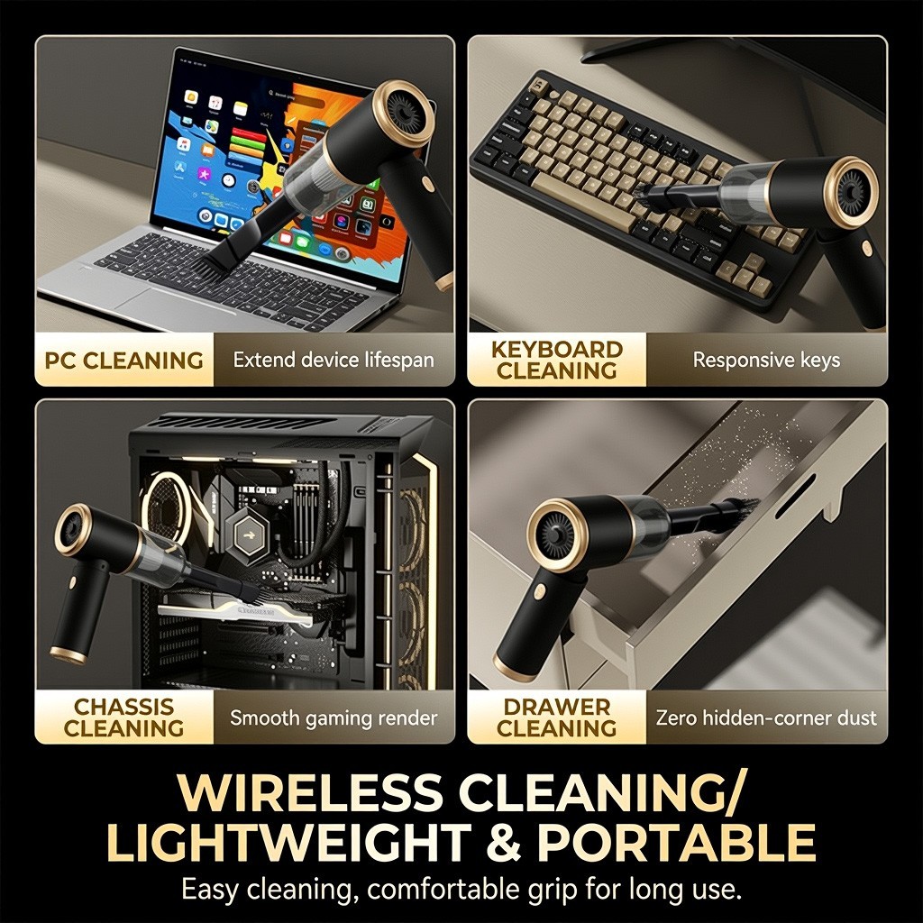 Cordless Handheld Vacuum Cleaner Small Mini Portable Car Auto Home Wireless