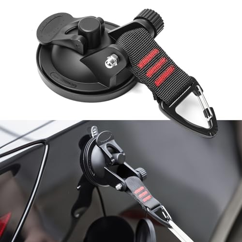 Heavy Duty Suction Cup Hooks – Super Strong Car Camping Accessories black 4pcs